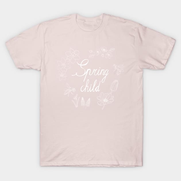 Spring child (white) T-Shirt by MarjolijndeWinter